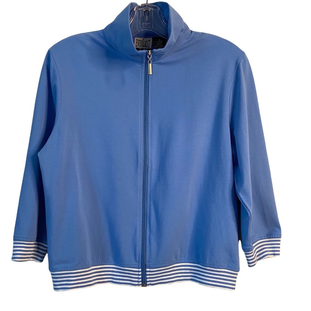 Everlast Women’s Blue White Sweat Jacket Small